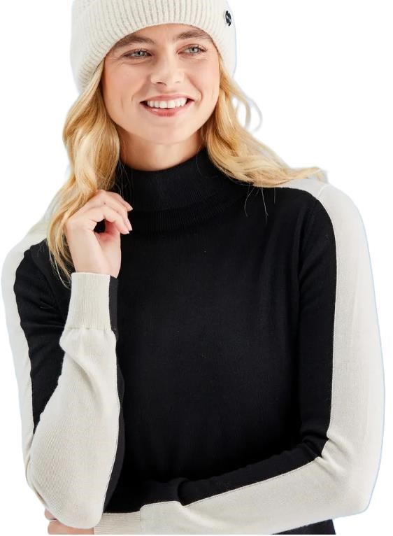 Ping Lockett Roll neck dámský svetr, black/chalk