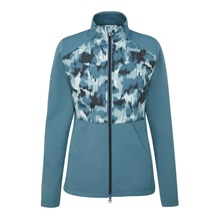 Ping Clare Zoned fleece dámská bunda, blue fusion/navy multi