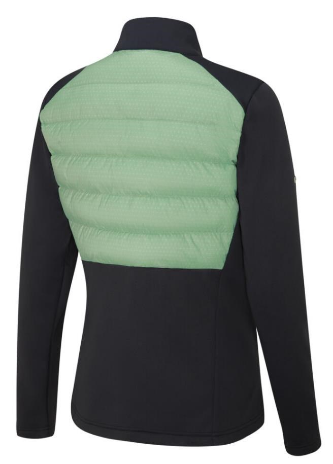 Ping Clare Zoned fleece dámská bunda, black/eucalyptus multi