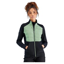 Ping Clare Zoned fleece dámská bunda, black/eucalyptus multi