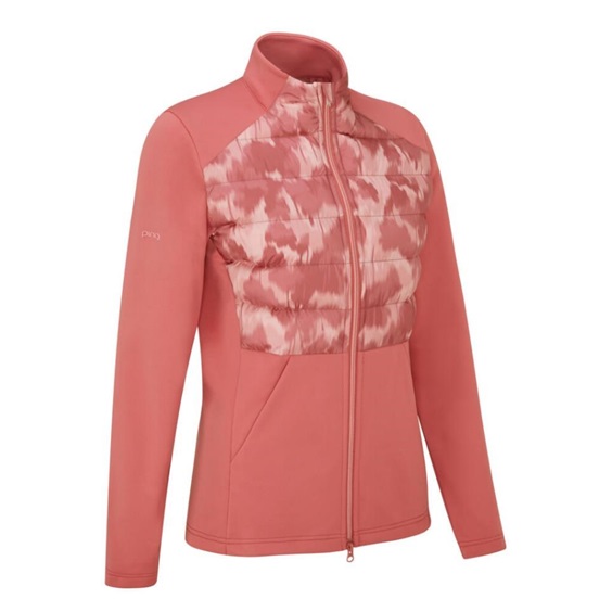 Ping Clare Zoned fleece dámská bunda, rose/rose multi