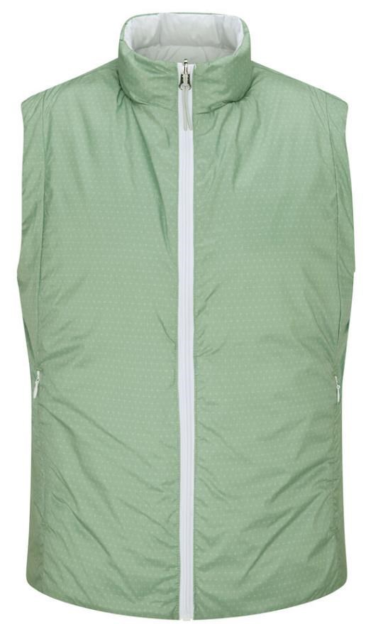 Ping Samantha Clo® insulated reversible dámská vesta, white/eucalyptus multi