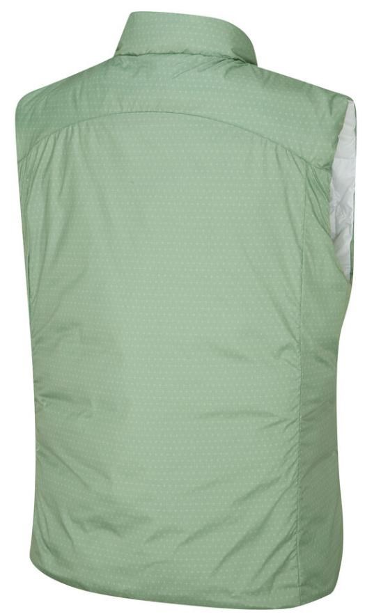 Ping Samantha Clo® insulated reversible dámská vesta, white/eucalyptus multi