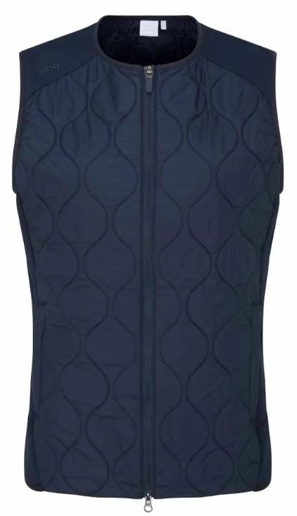 Ping Seren insulated collarless dámská vesta, modrá