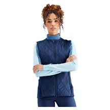 Ping Seren insulated collarless dámská vesta, modrá