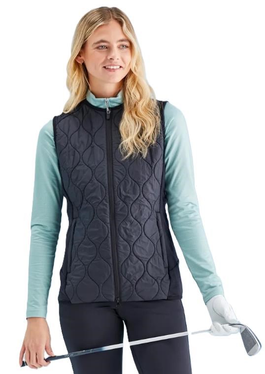 Ping Seren insulated collarless dámská vesta, černá