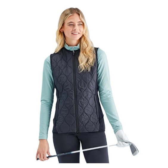 Ping Seren insulated collarless dámská vesta, černá