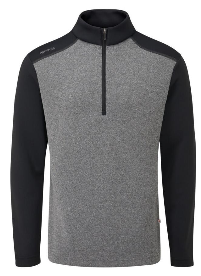 Ping Ramsey pánská mikina, black marl/black