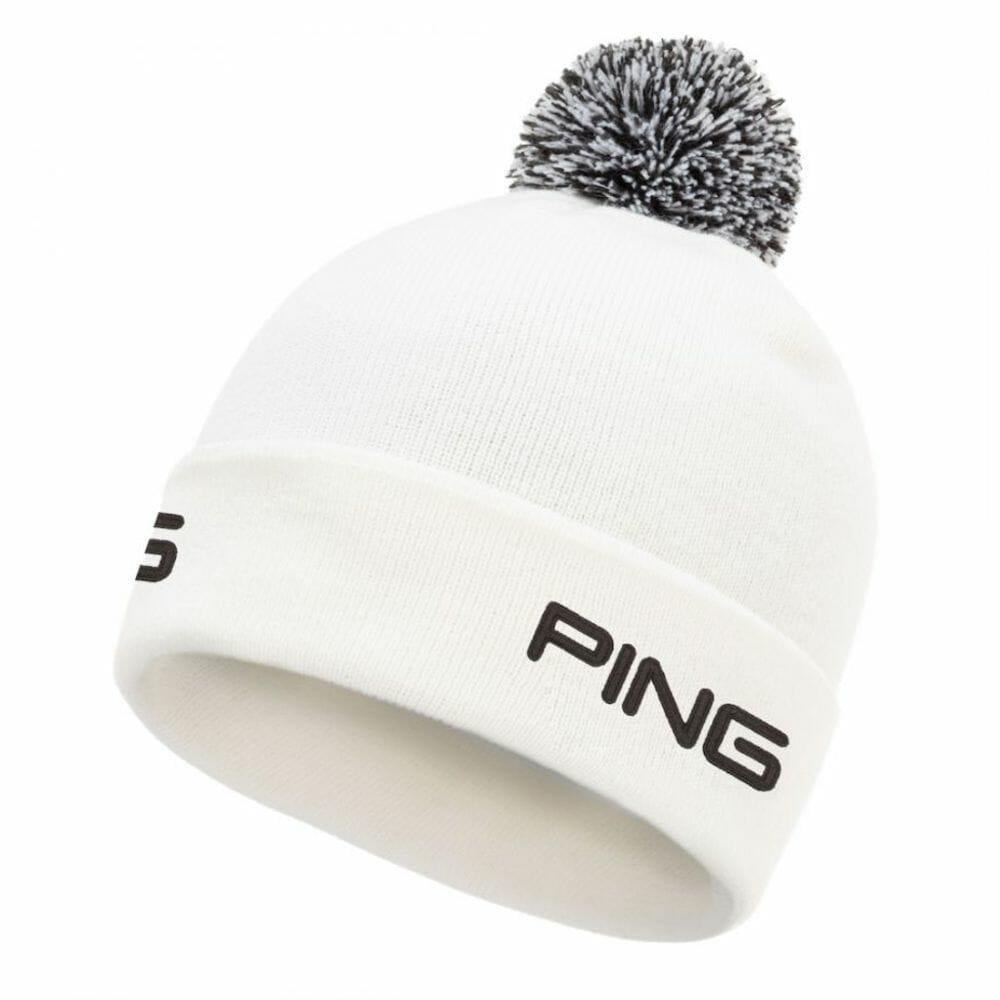 PING Cresting Knit pánská zimní čepice, bílá