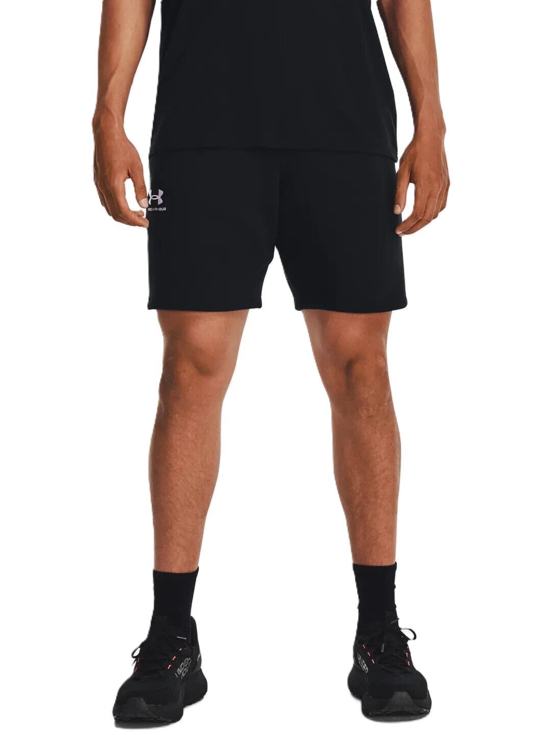 Under Armour Essential Fleece pánské kraťasy, černé