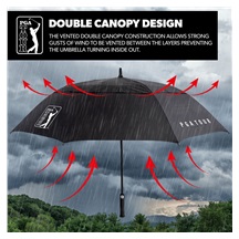 PGA Tour Windproof Double Canopy deštník 62"
