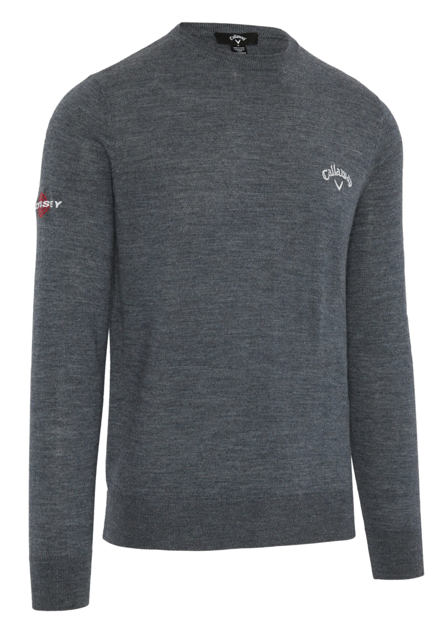 Callaway Crew Neck Merino Mix pánský svetr, šedý