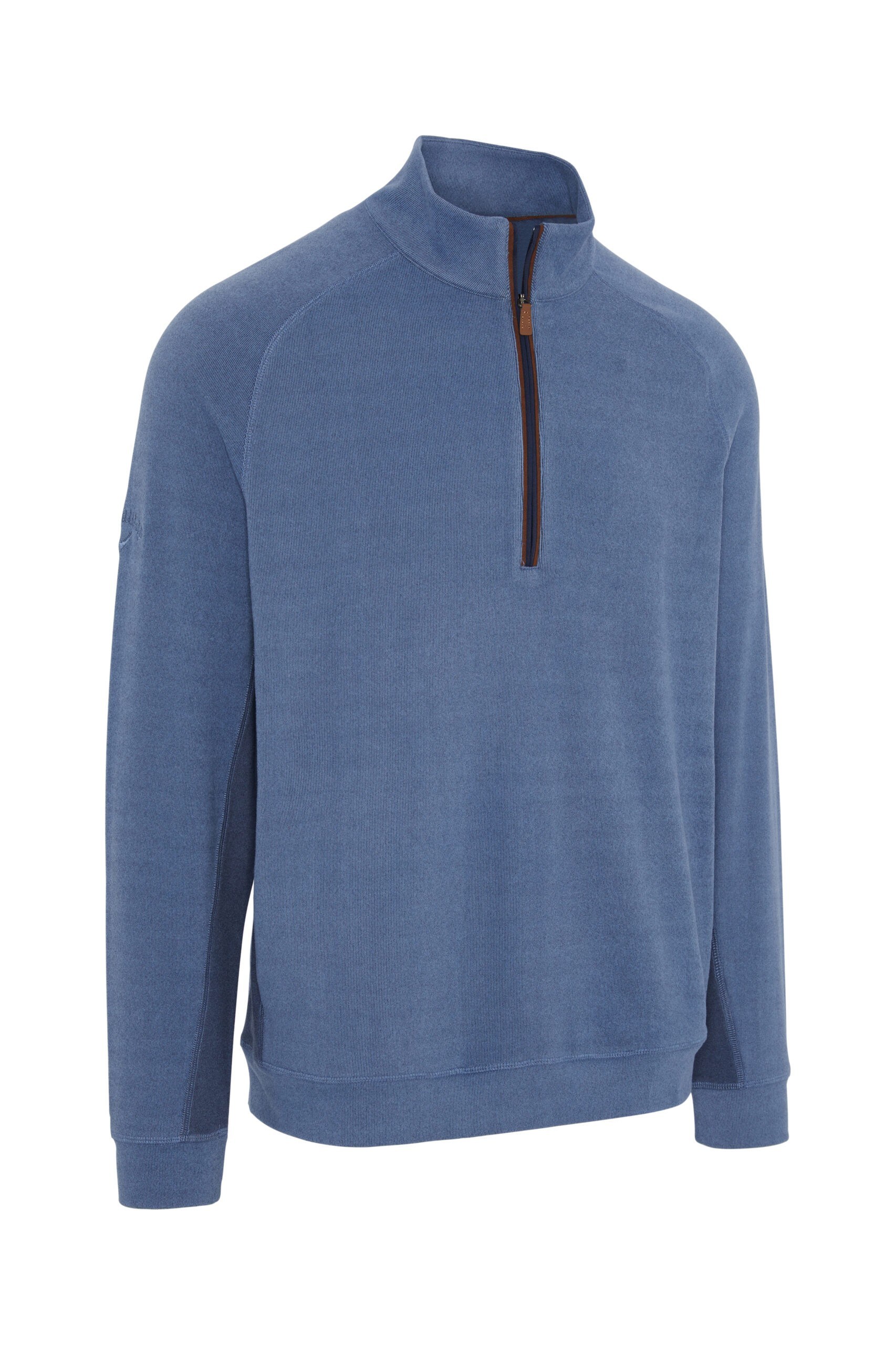 Callaway Brushed Rib 1/4 Zip pánská mikina, modrá