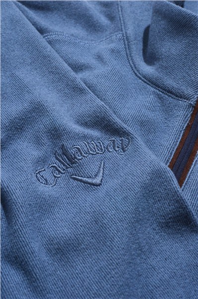 Callaway Brushed Rib 1/4 Zip pánská mikina, modrá