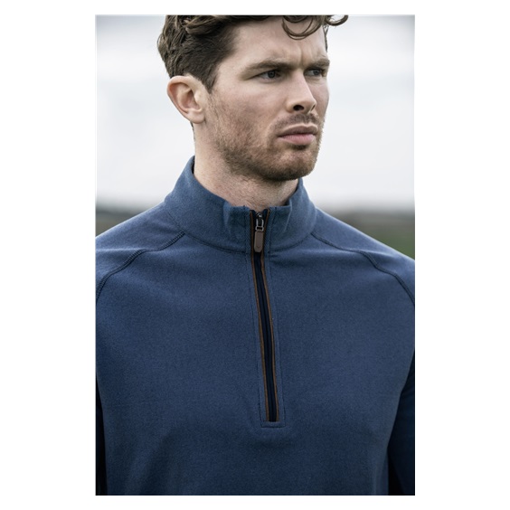 Callaway Brushed Rib 1/4 Zip pánská mikina, modrá