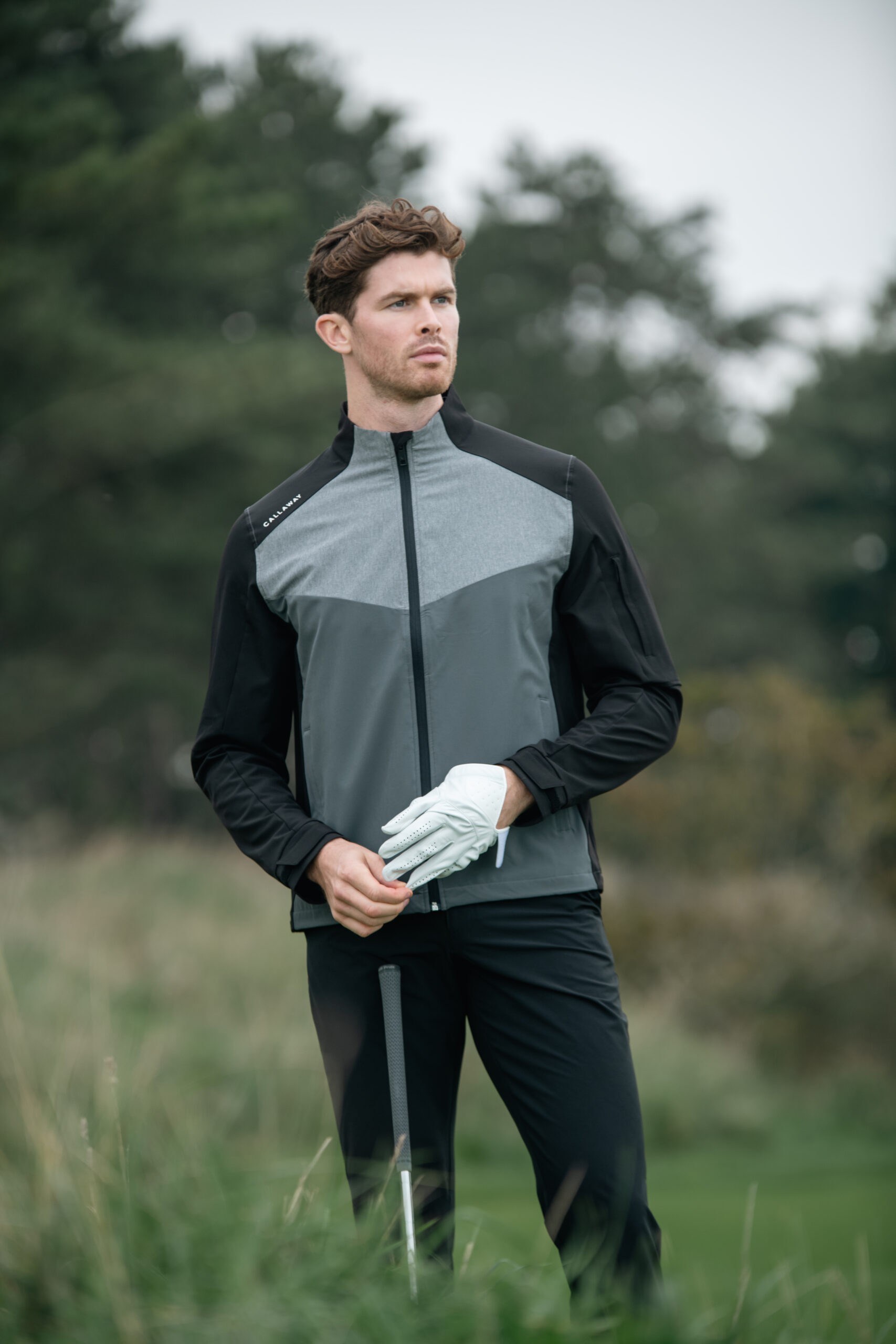 Callaway 1/2 Zip Wind pánská bunda, caviar