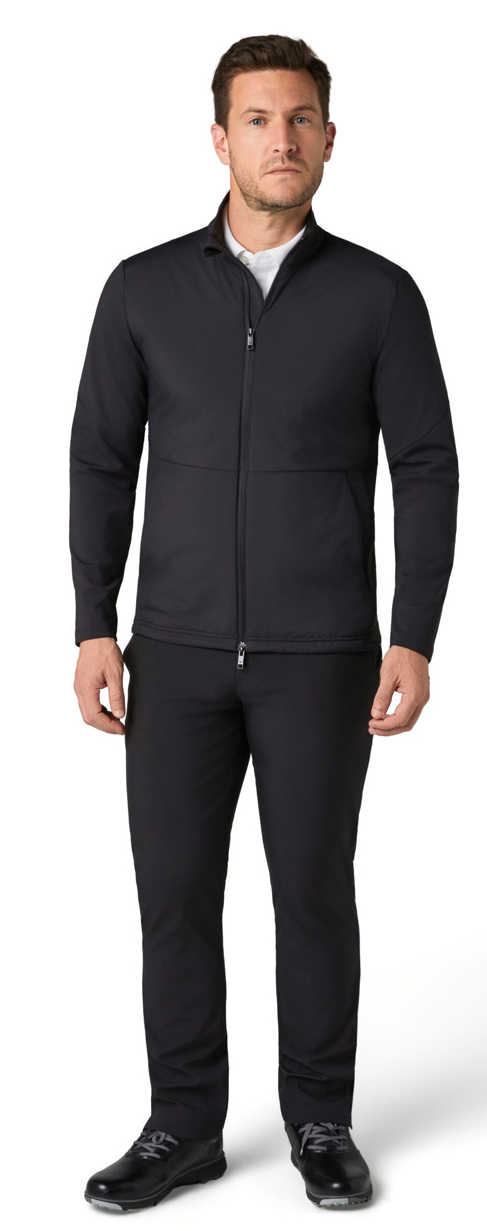 Callaway Mixed Media Full Zip pánská bunda, caviar