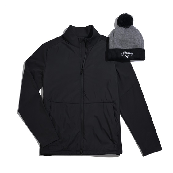 Callaway Mixed Media Full Zip pánská bunda, caviar