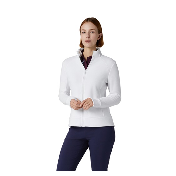 Callaway Stretch Waffle Knit Fleece dámská bunda, bílá