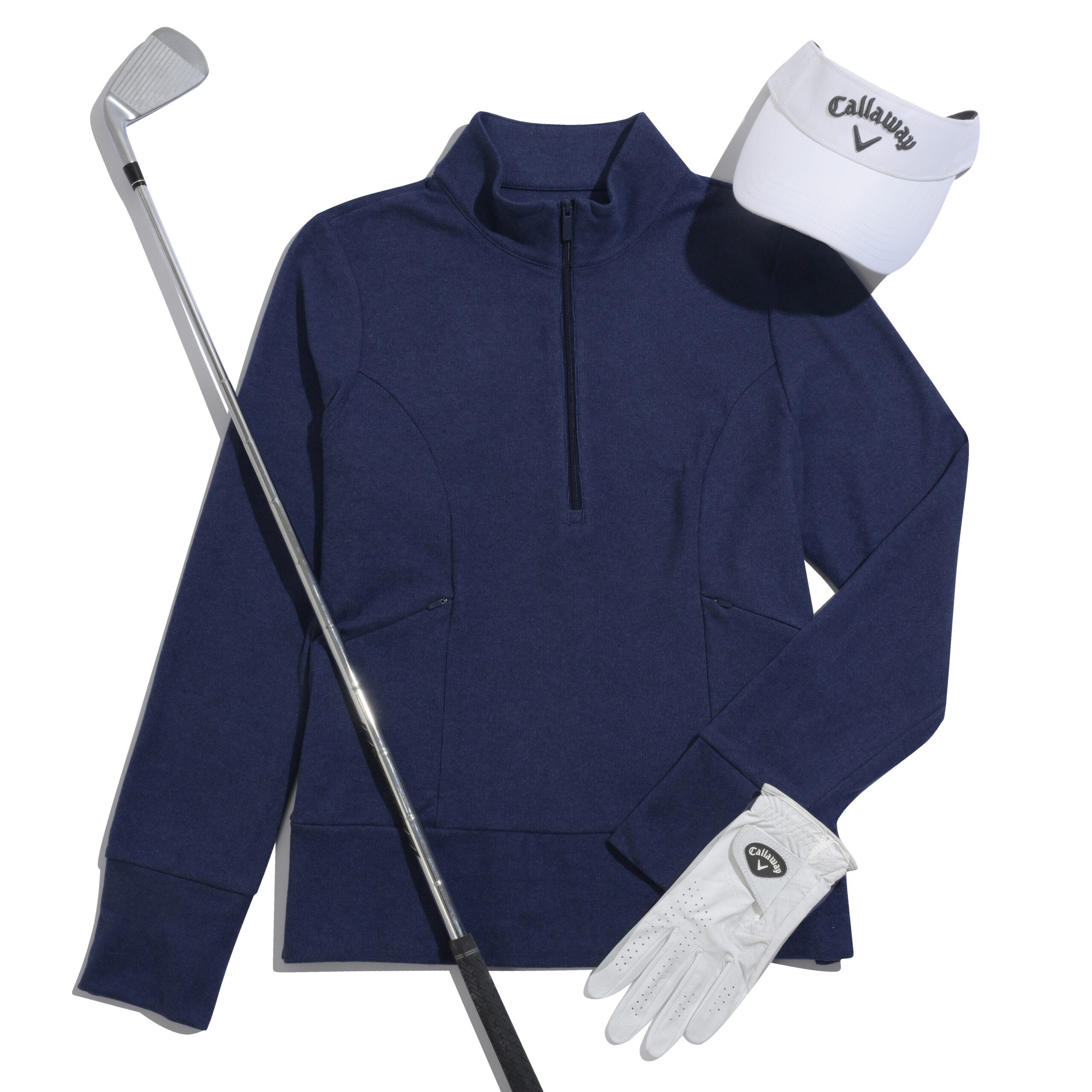 Callaway 1/2 Zip Soft Touch dámská mikina, tmavě modrá