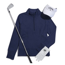 Callaway 1/2 Zip Soft Touch dámská mikina, tmavě modrá