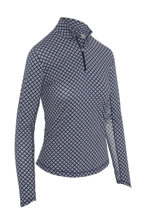 Callaway Mini Geo Sun Protection dámské tirčko s dlouhým rukávem, peacoat