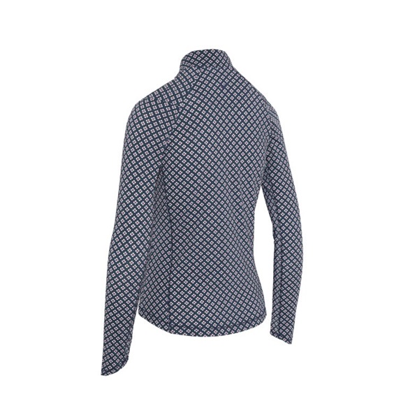 Callaway Mini Geo Sun Protection dámské tirčko s dlouhým rukávem, peacoat