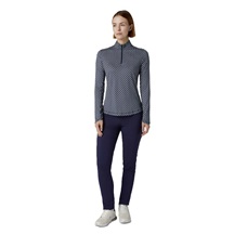 Callaway Mini Geo Sun Protection dámské tirčko s dlouhým rukávem, peacoat