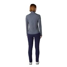 Callaway Mini Geo Sun Protection dámské tirčko s dlouhým rukávem, peacoat