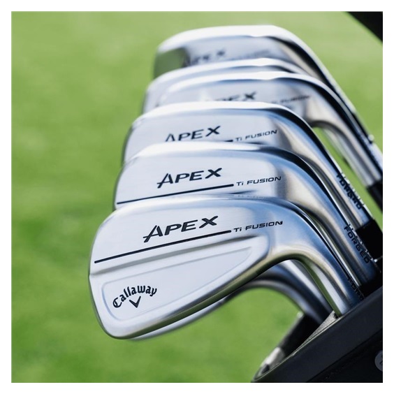 Callaway Apex Ti Fusion 250 Plated pánská železa, ocel