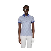 J.Lindeberg Tour Tech Print dámské polo, tour geo moonbeam
