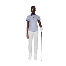 J.Lindeberg Tour Tech Print dámské polo, tour geo moonbeam