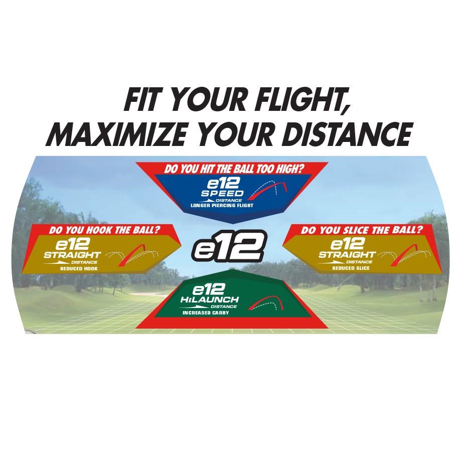 Bridgestone e12 Speed MindSet golfové míčky