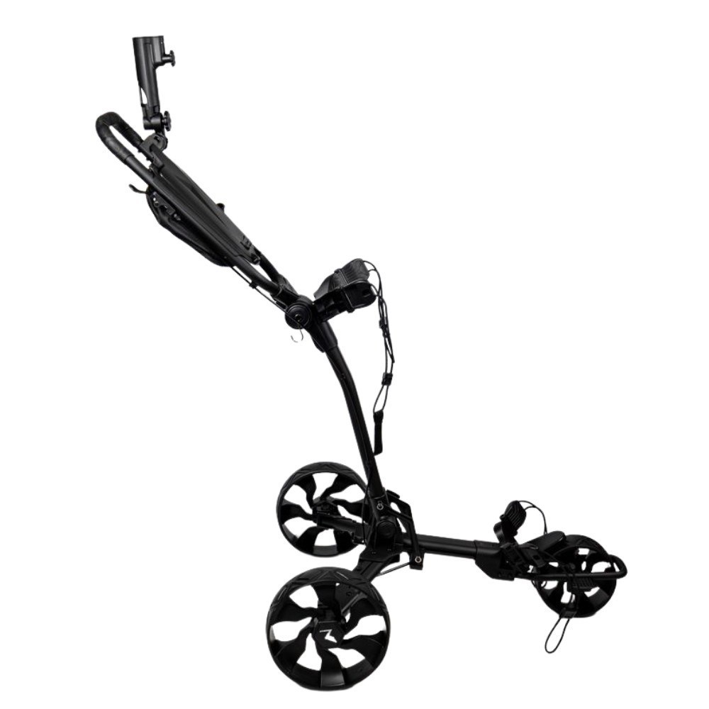 TriLite T-Flash manuální golfový vozík, černý, karbonový dekor