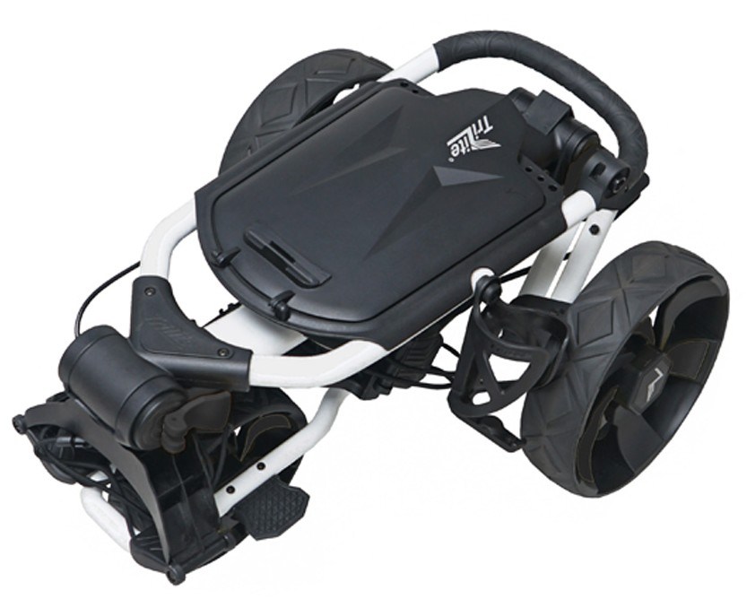 TriLite T-Flash manuální golfový vozík, bílo/černý
