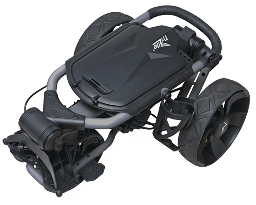 TriLite T-Flash manuální golfový vozík, šedo/černý