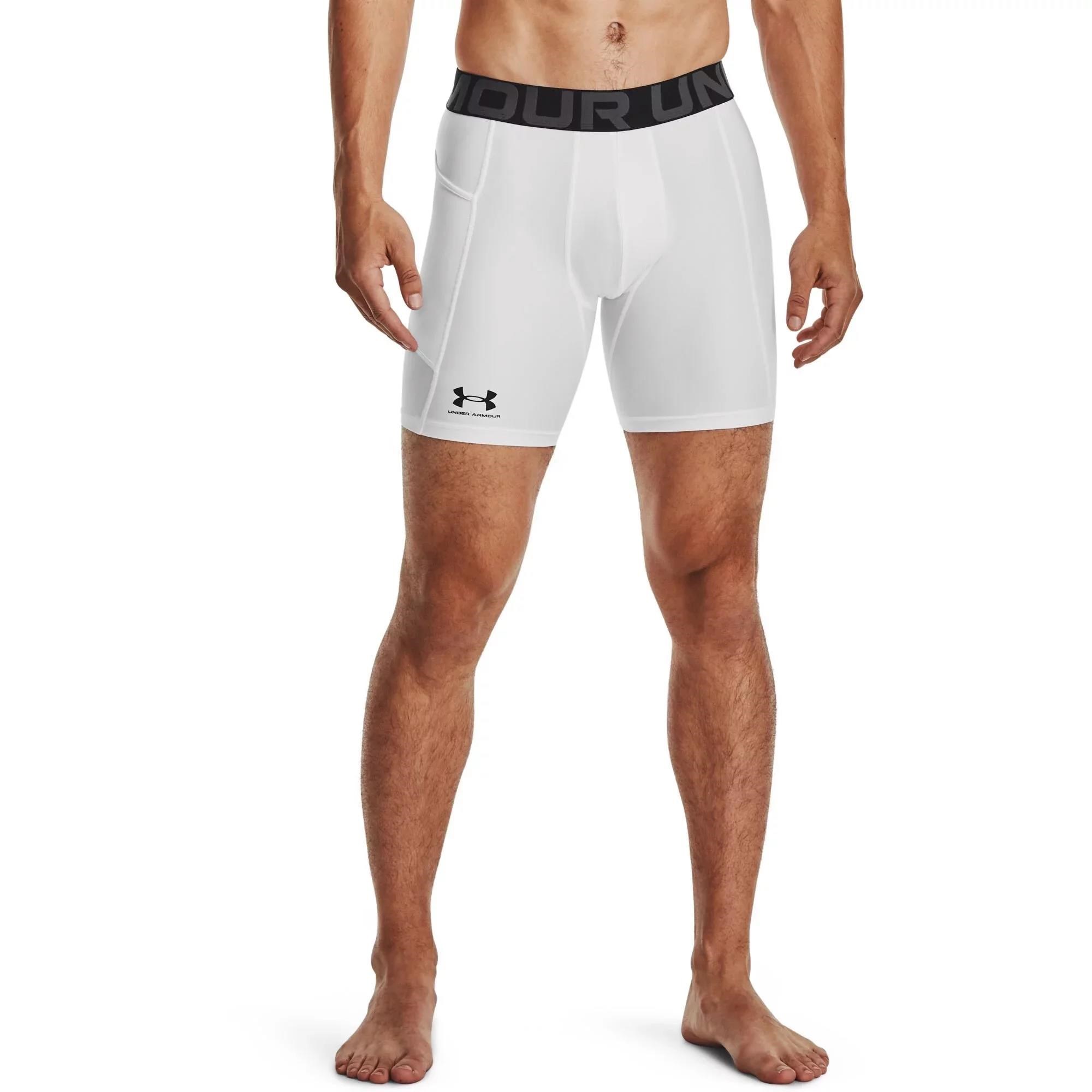 Under Armour HeatGear Shorts pánské kompresní boxerky, bílé