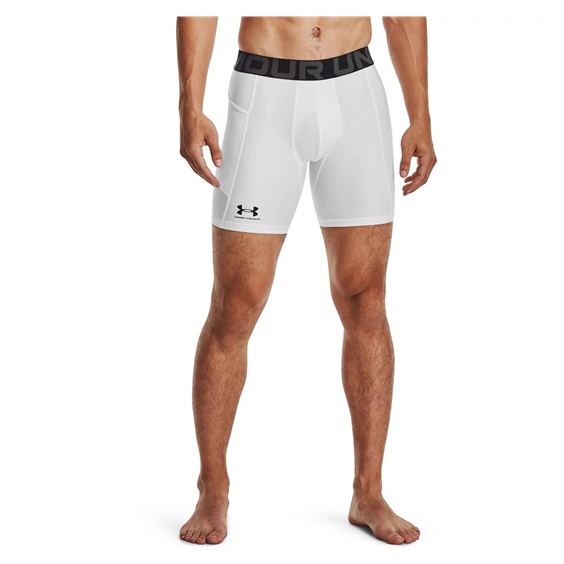 Under Armour HeatGear Shorts pánské kompresní boxerky, bílé