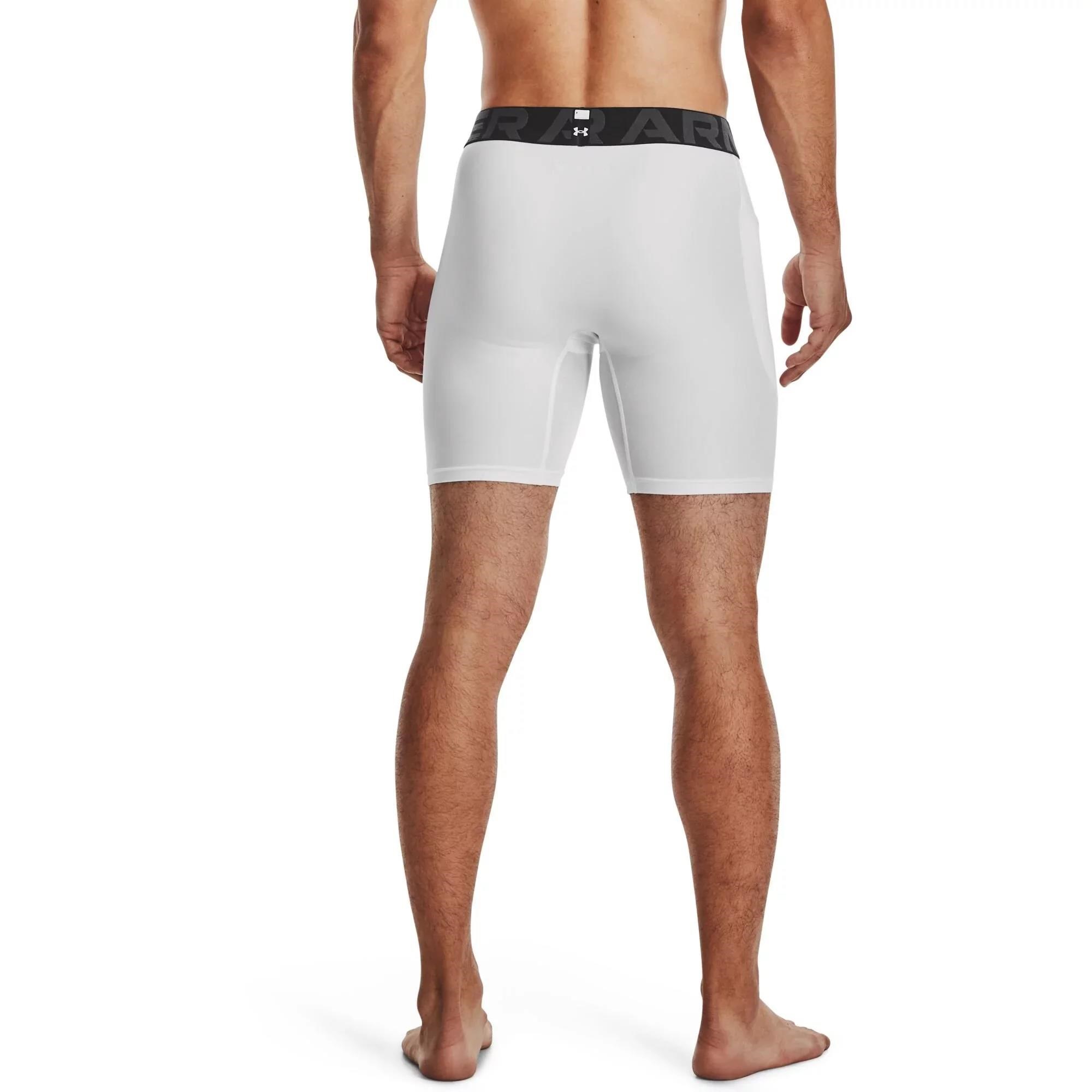 Under Armour HeatGear Shorts pánské kompresní boxerky, bílé