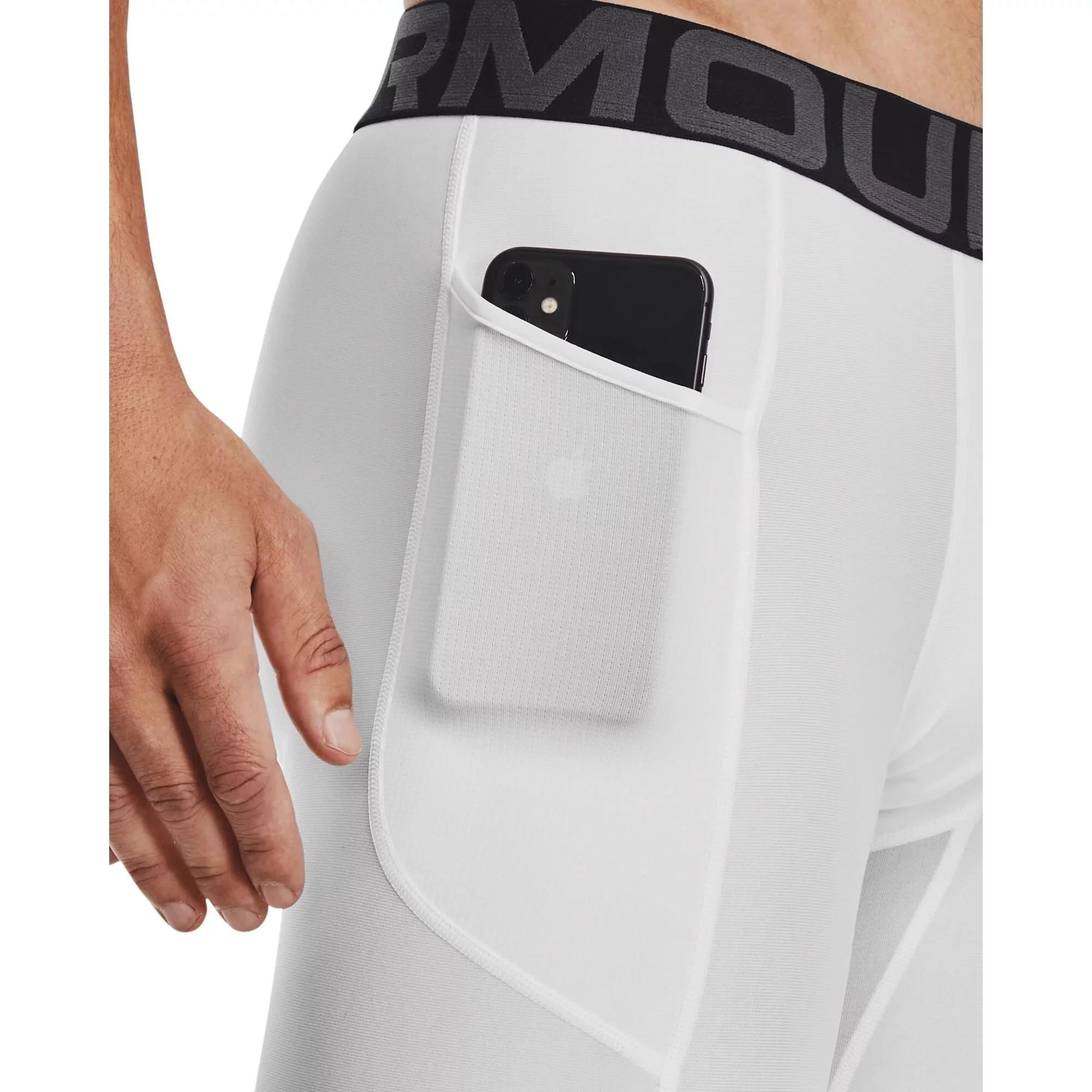 Under Armour HeatGear Shorts pánské kompresní boxerky, bílé