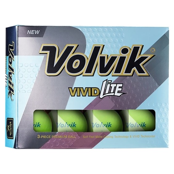 Volvik VIVID Lite golfové míčky, zelené