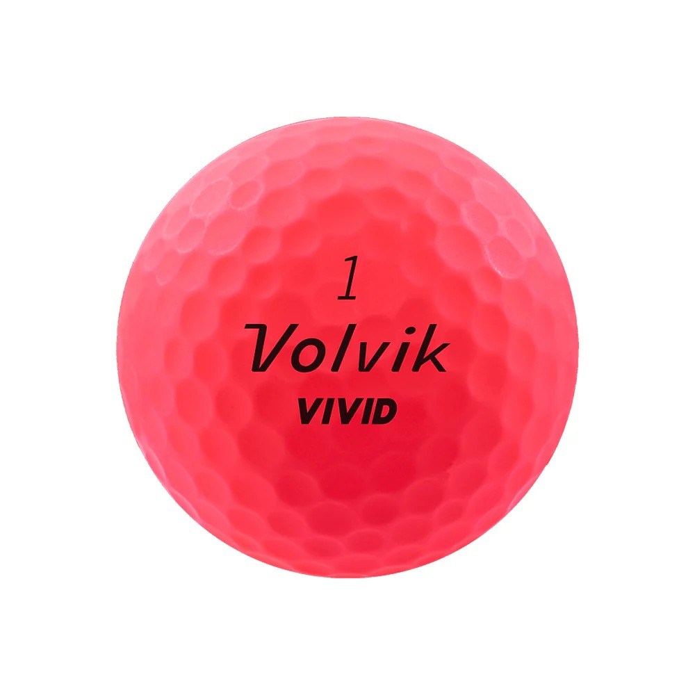 Volvik Vivid golfové míčky, růžové