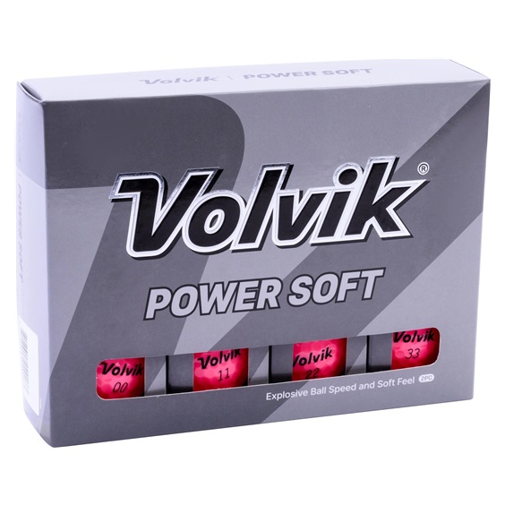 Volvik Power Soft golfové míčky, růžové