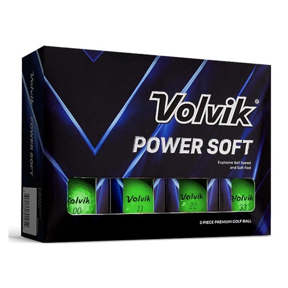Volvik Power Soft golfové míčky, zelené
