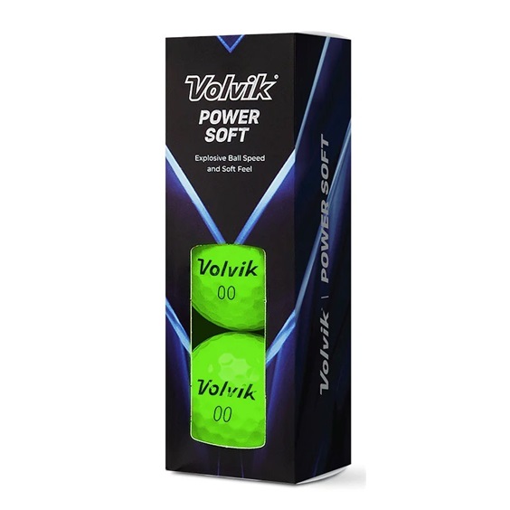 Volvik Power Soft golfové míčky, zelené