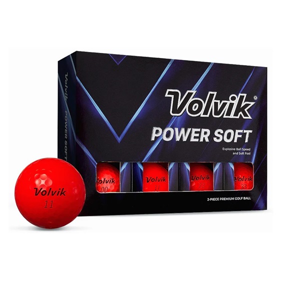 Volvik Power Soft golfové míčky, červené