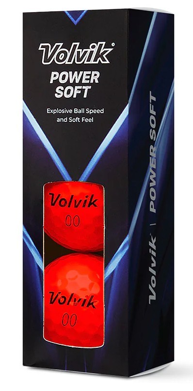 Volvik Power Soft golfové míčky, červené
