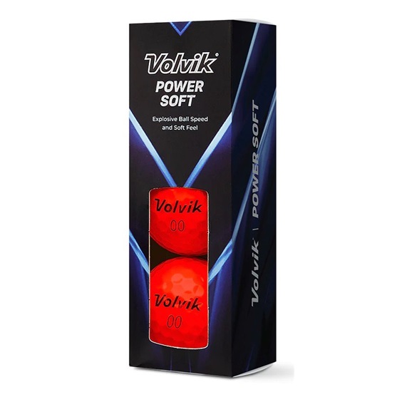 Volvik Power Soft golfové míčky, červené