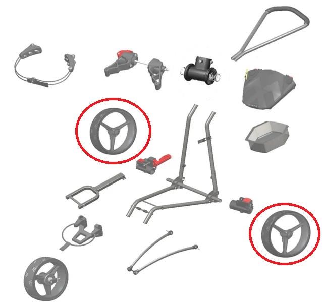Big Max REAR Wheel náhradní zadní kolečko, 1ks, zelené
