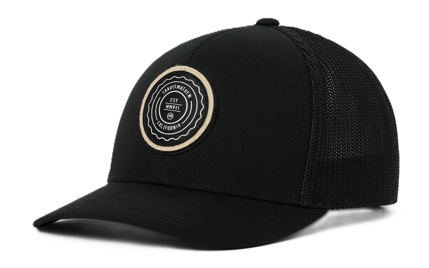Travis Mathew The Patch Youth dětská kšiltovka, černá